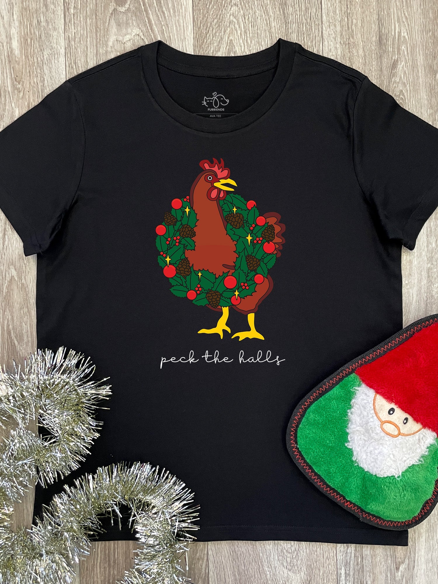 Peck The Halls Ava Women's Regular Fit Tee (SIZE XS and L RED) ***SALE***