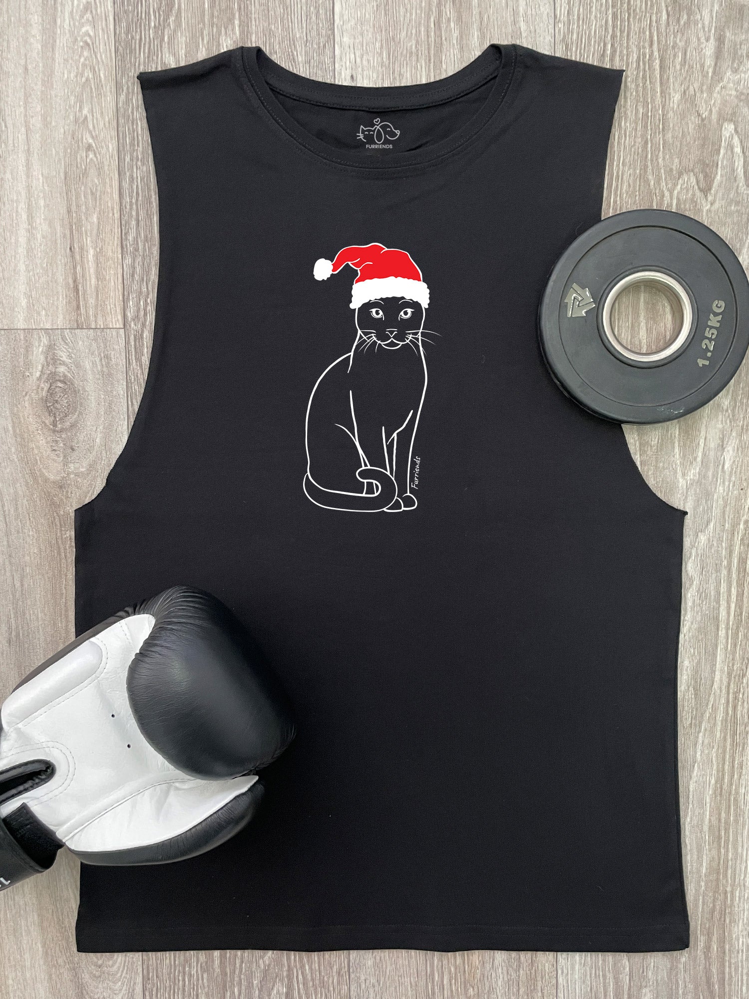 Russian Blue Christmas Edition Axel Drop Armhole Muscle Tank