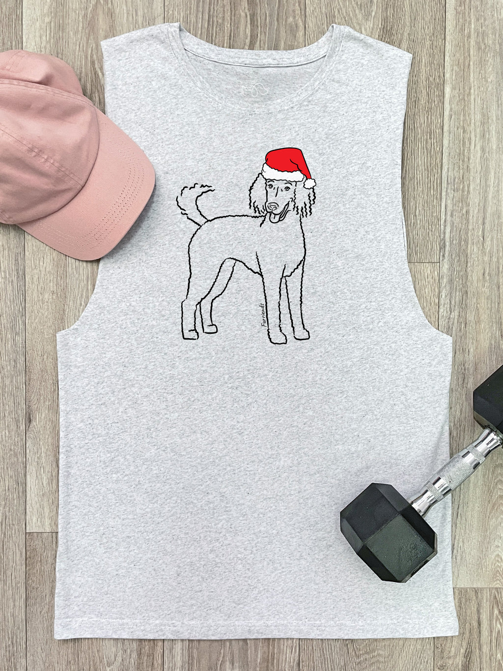 Poodle Christmas Edition Axel Drop Armhole Muscle Tank