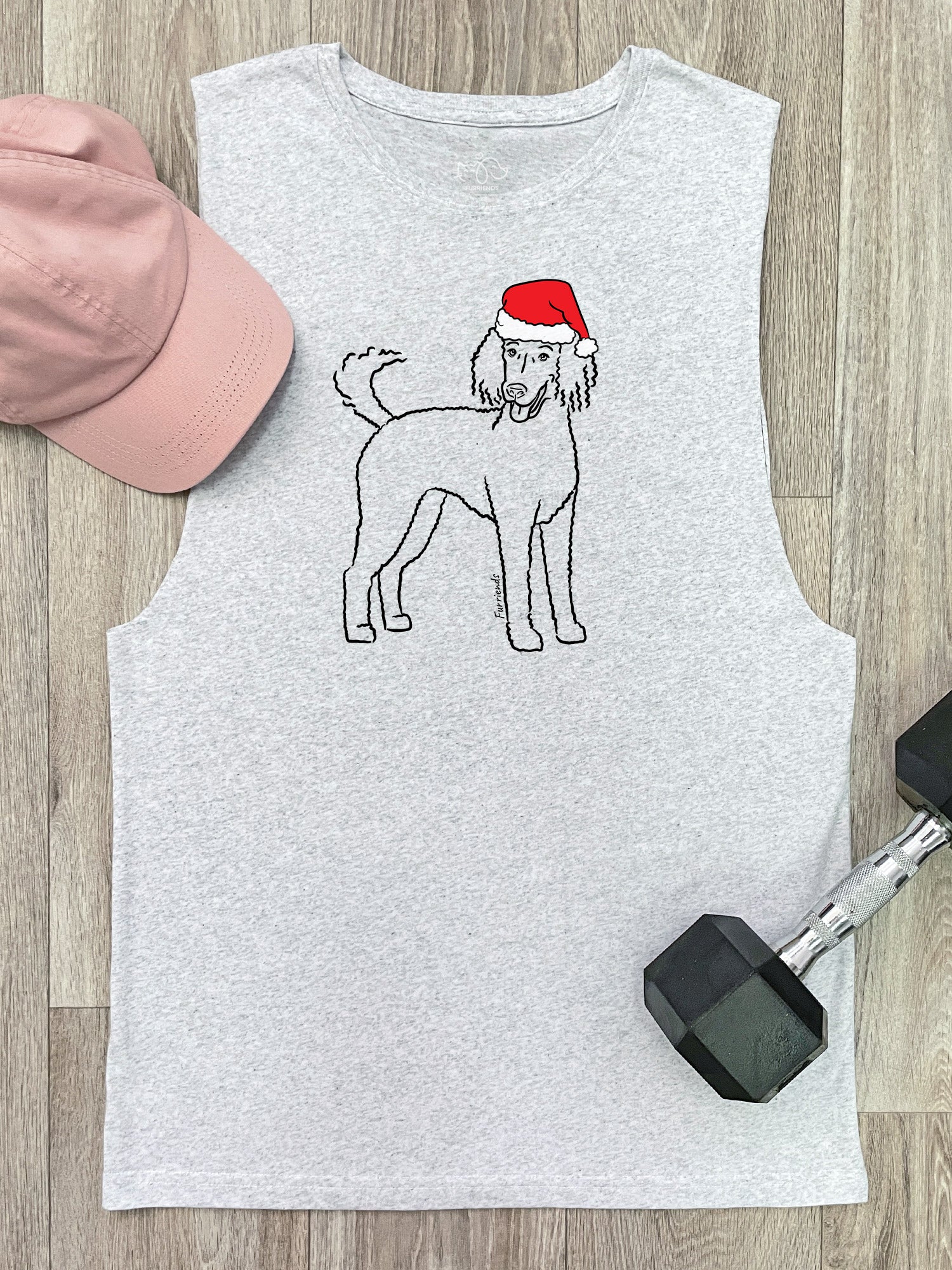 Poodle Christmas Edition Axel Drop Armhole Muscle Tank