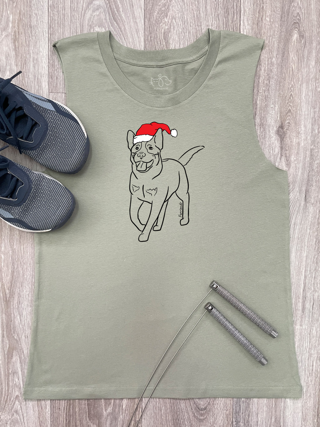 Australian Cattle Dog Christmas Edition Marley Tank