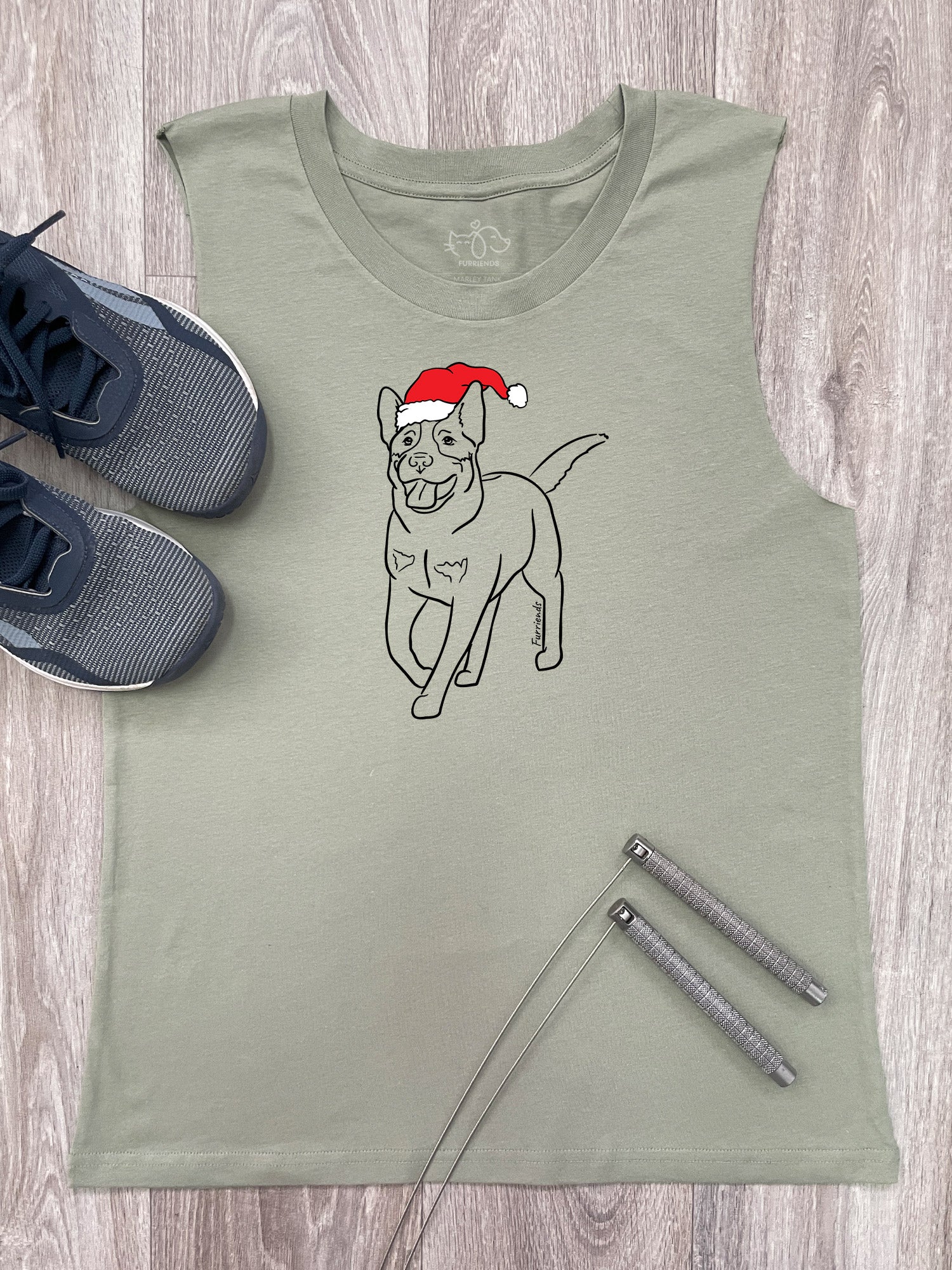 Australian Cattle Dog Christmas Edition Marley Tank