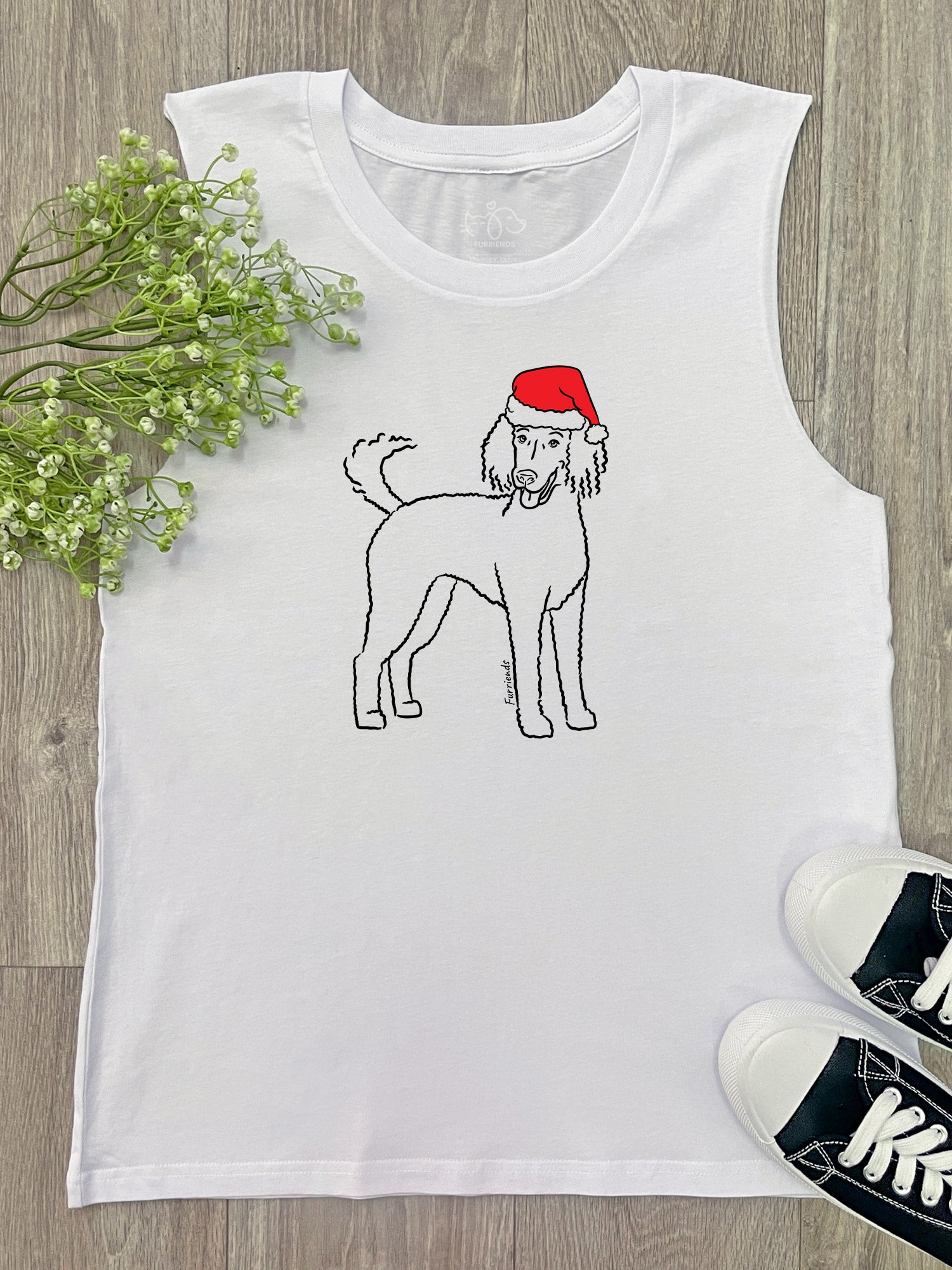 Standard Poodle Christmas Edition Marley Tank