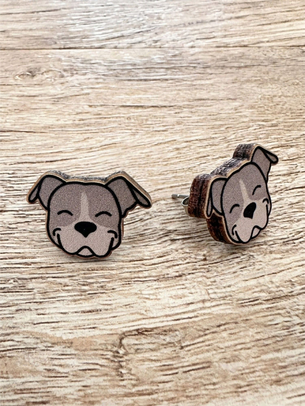 American Staffordshire Terrier ColourPop Stud Earrings