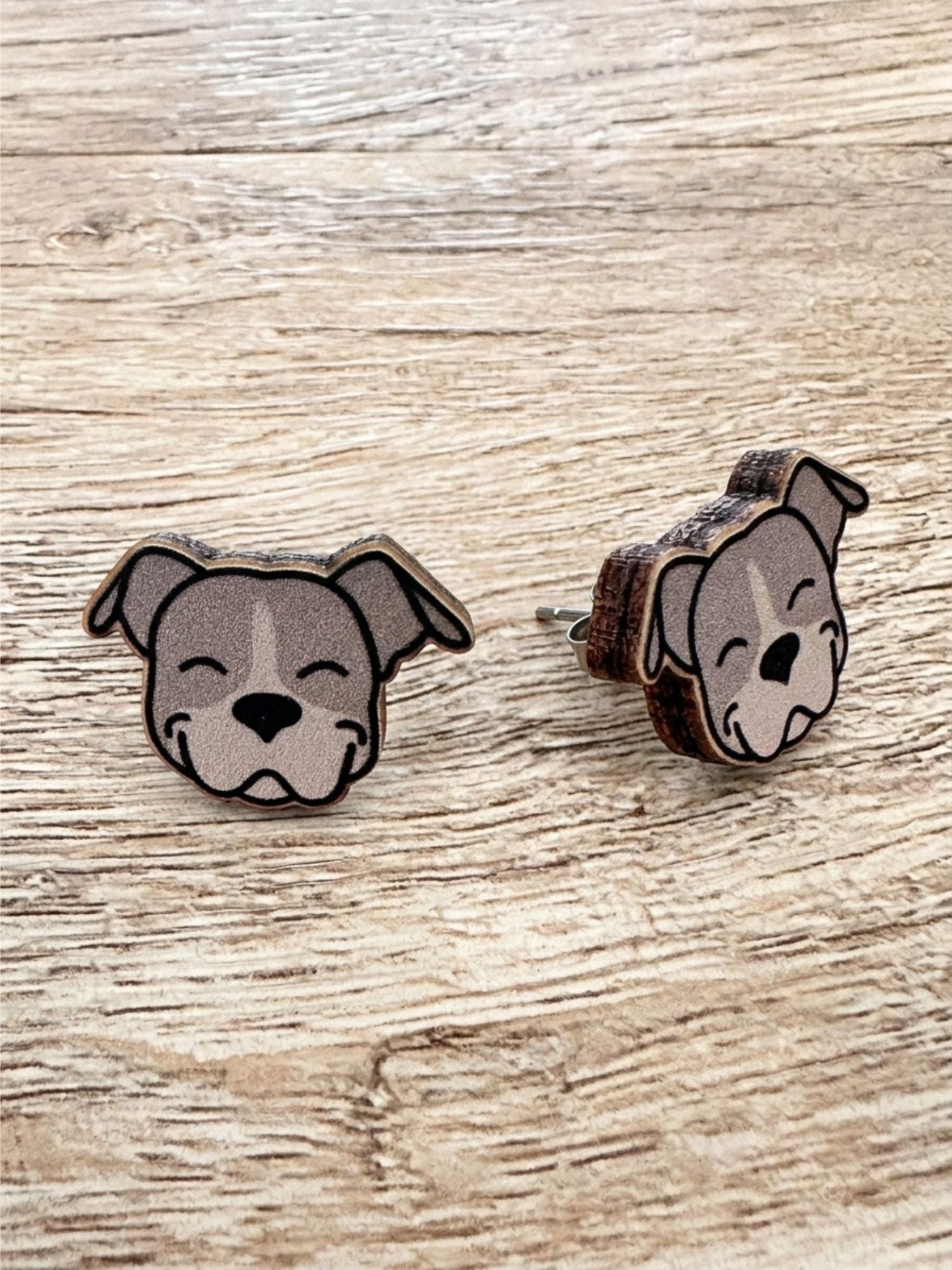American Staffordshire Terrier ColourPop Stud Earrings