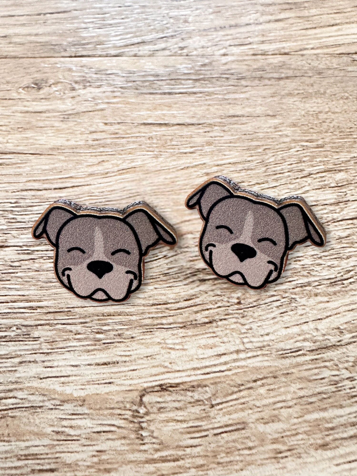 American Staffordshire Terrier ColourPop Stud Earrings