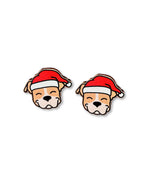 American Staffordshire Terrier Christmas Edition ColourPop Stud Earrings