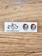 Australian Shepherd Christmas Edition ColourPop Stud Earrings