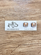 Australian Shepherd ColourPop Stud Earrings