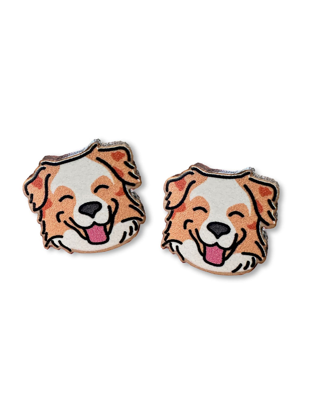 Australian Shepherd ColourPop Stud Earrings
