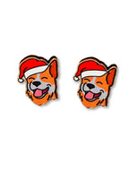 Australian Cattle Dog Christmas Edition ColourPop Stud Earrings