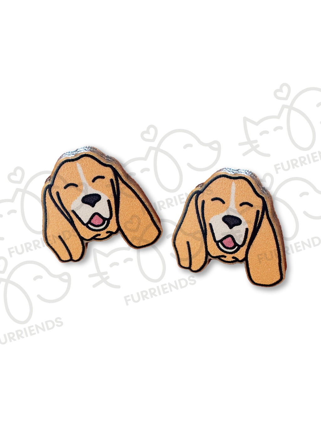 Basset Hound ColourPop Stud Earrings