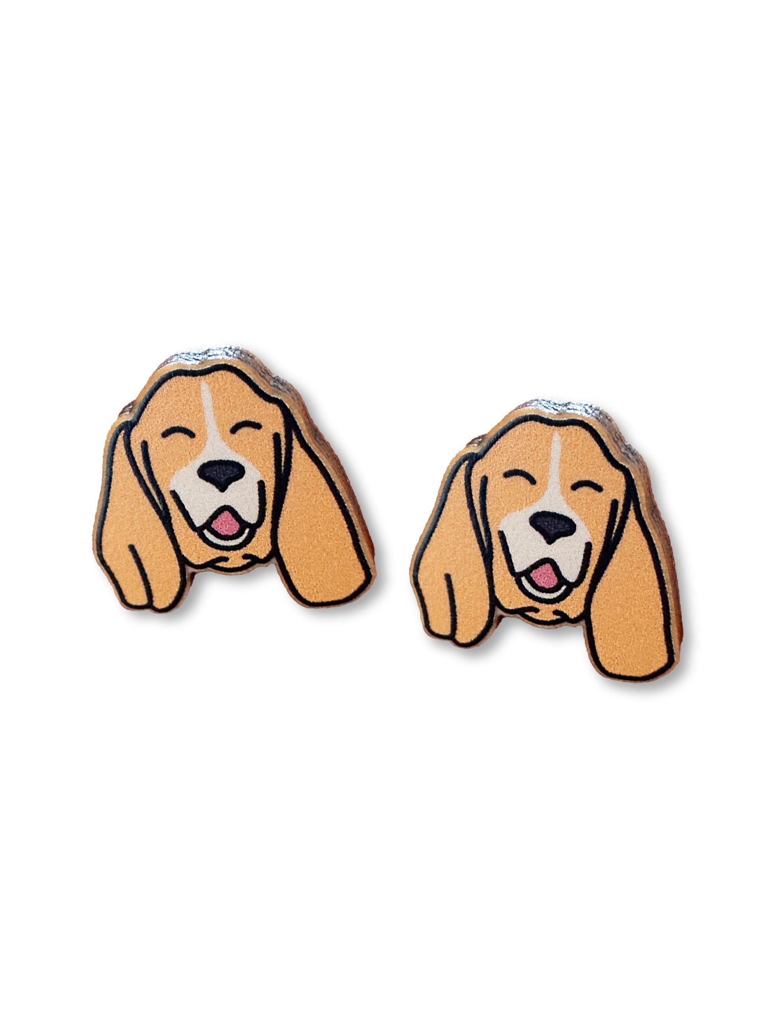 Basset Hound ColourPop Stud Earrings