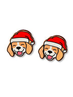 Beagle Christmas Edition ColourPop Stud Earrings