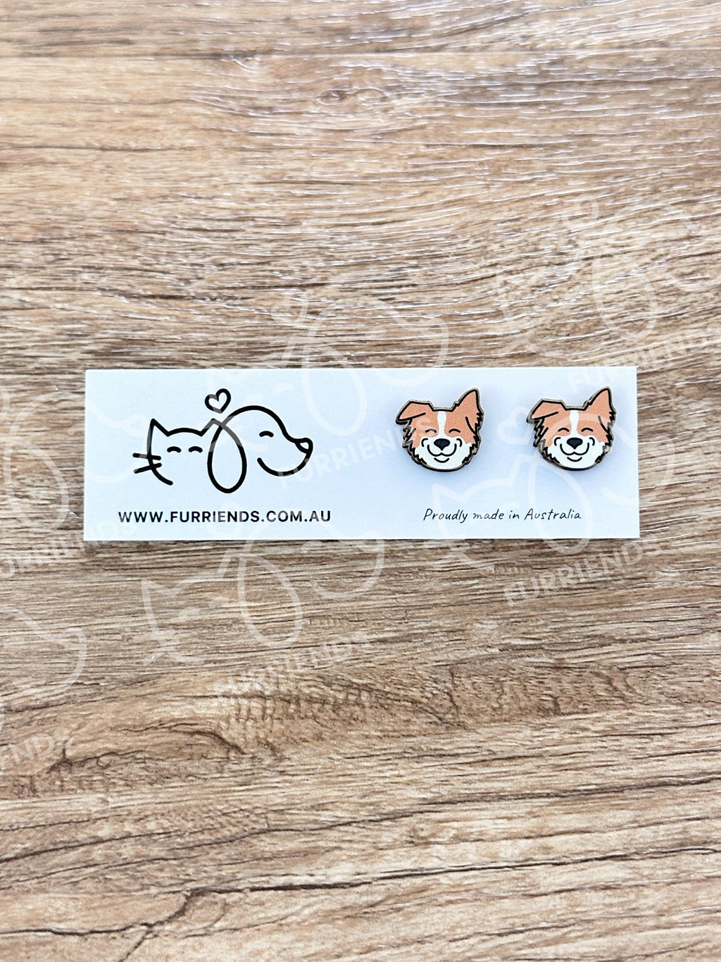 Border Collie ColourPop Stud Earrings