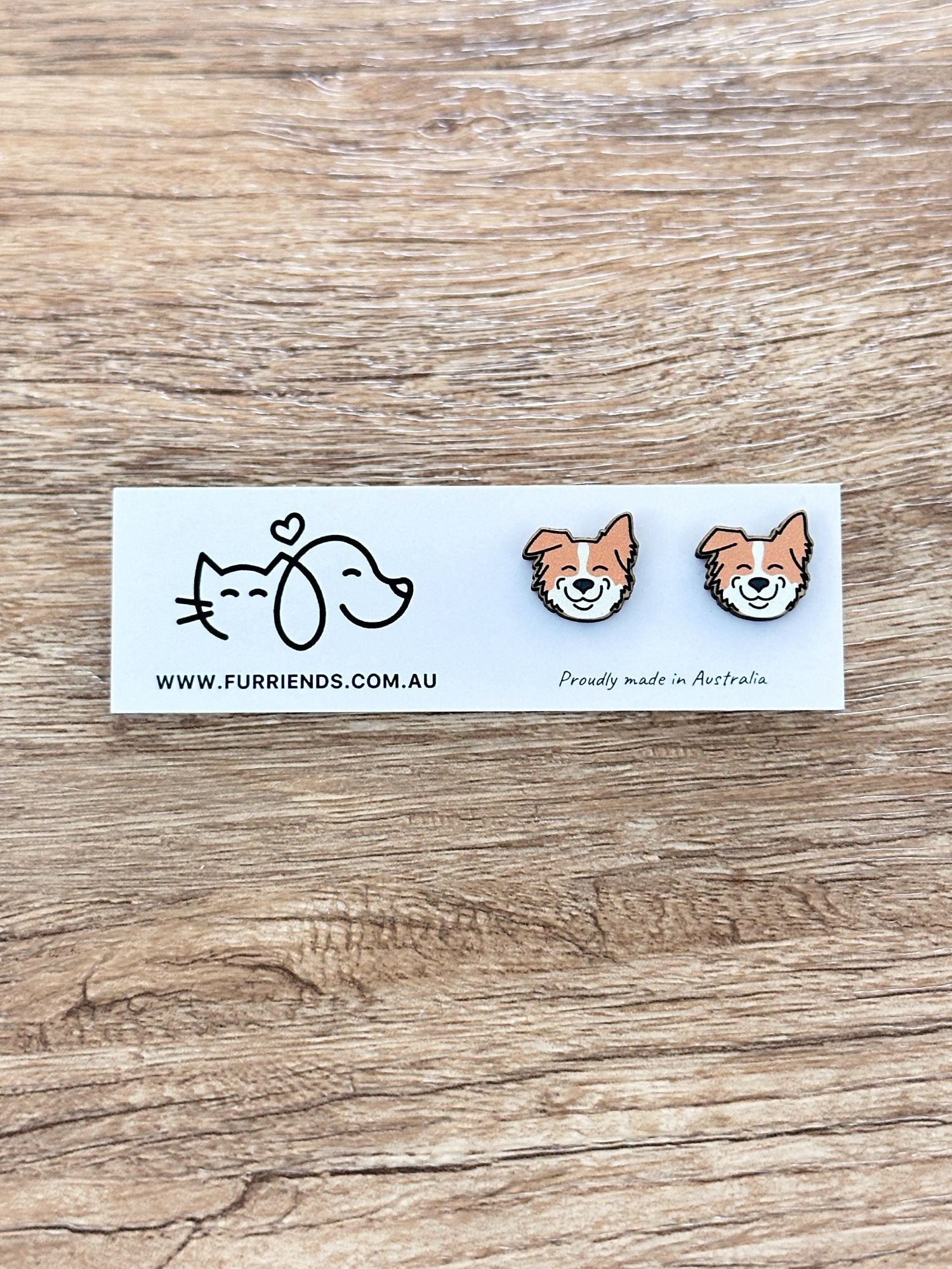 Border Collie ColourPop Stud Earrings
