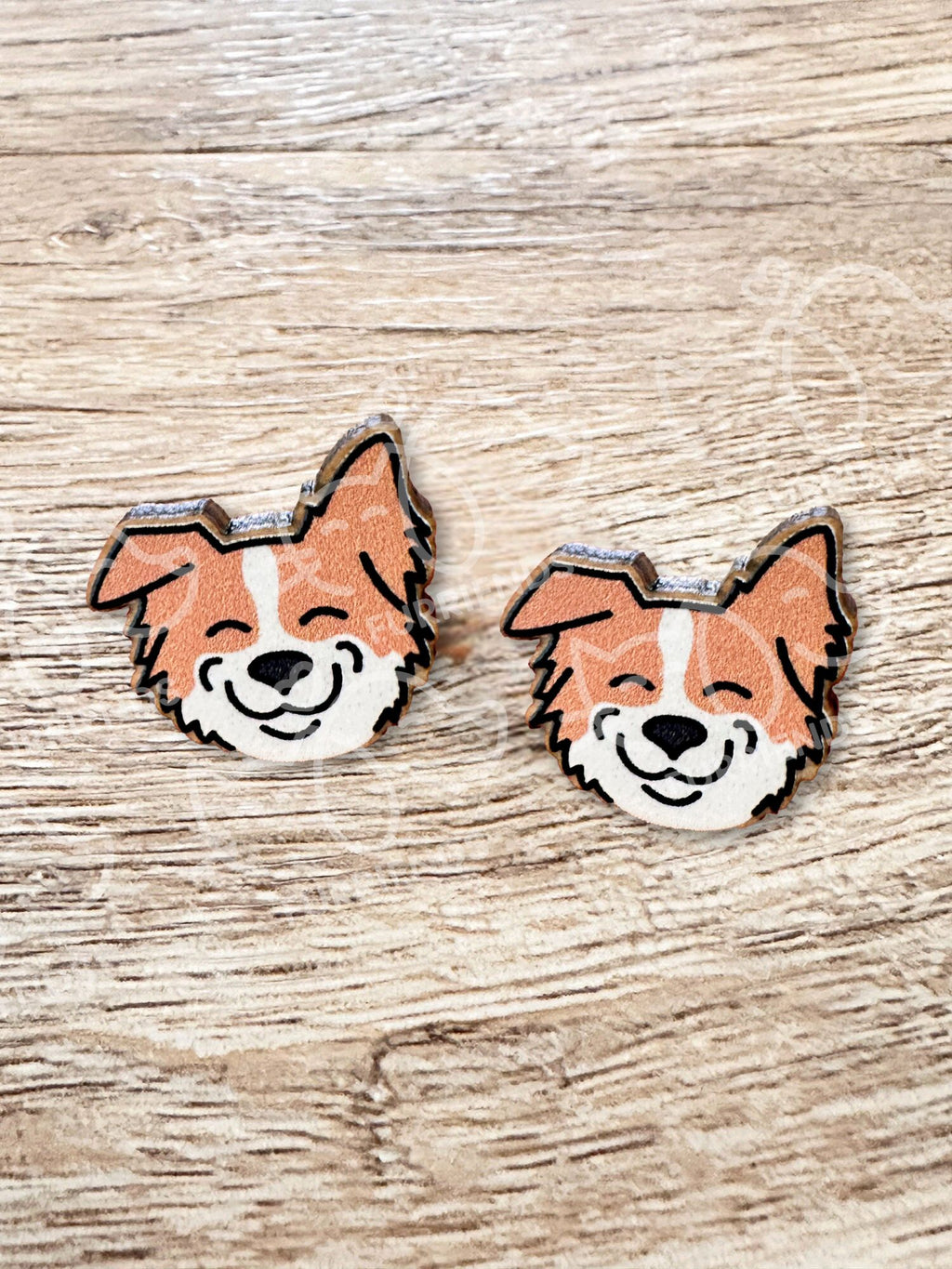 Border Collie ColourPop Stud Earrings