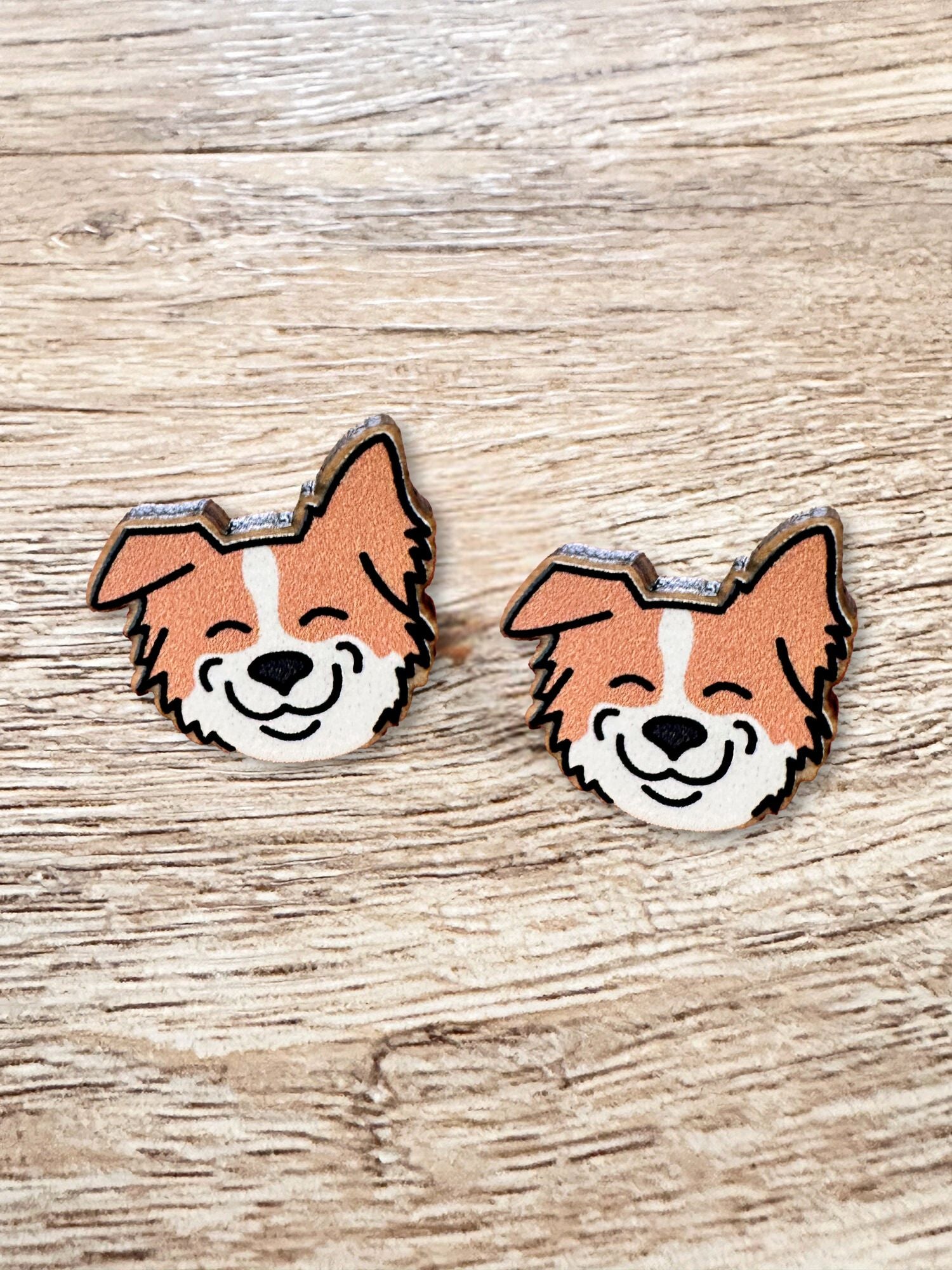 Border Collie ColourPop Stud Earrings