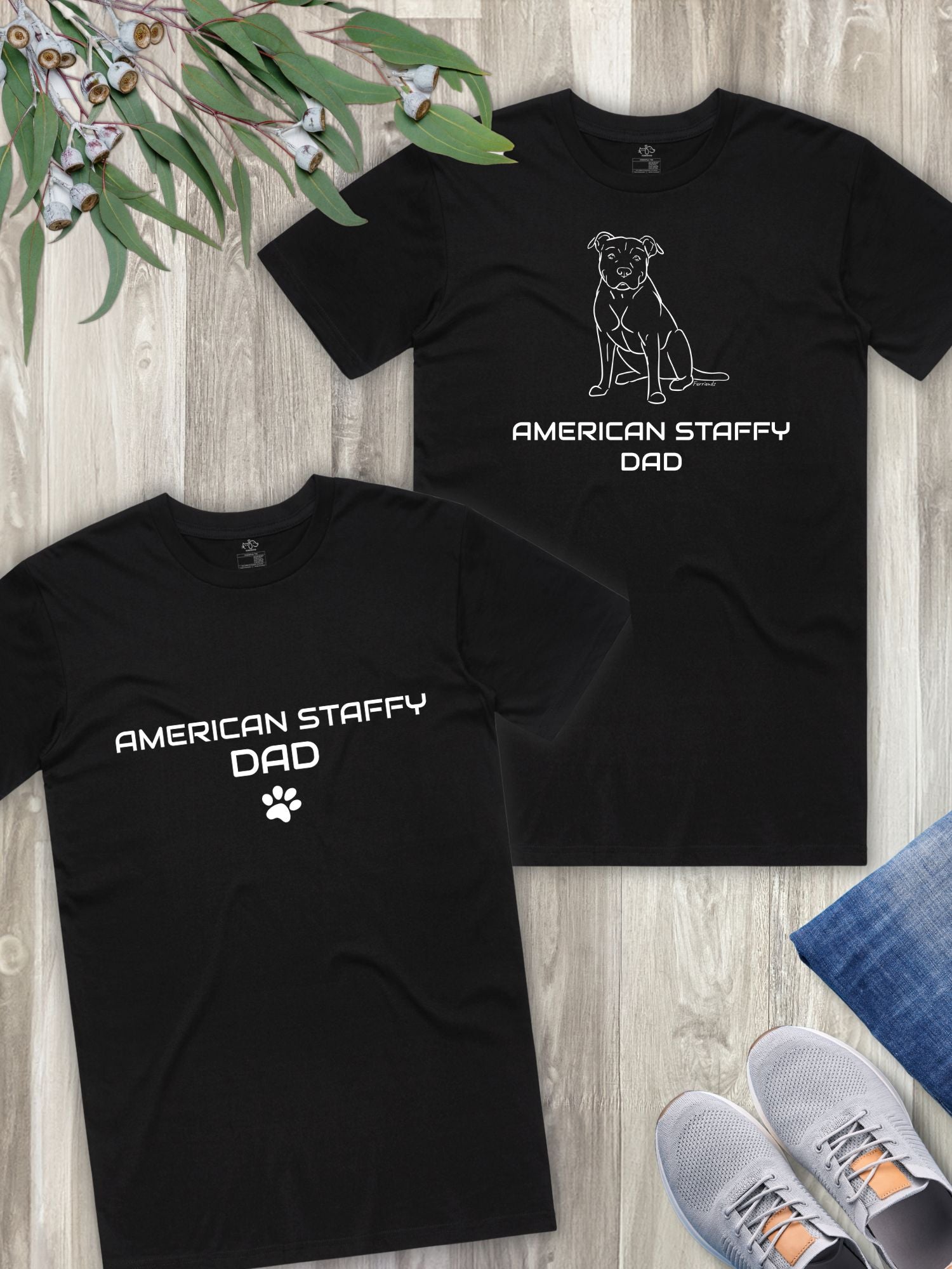 American Staffy Dad Regular Fit-T-Shirt