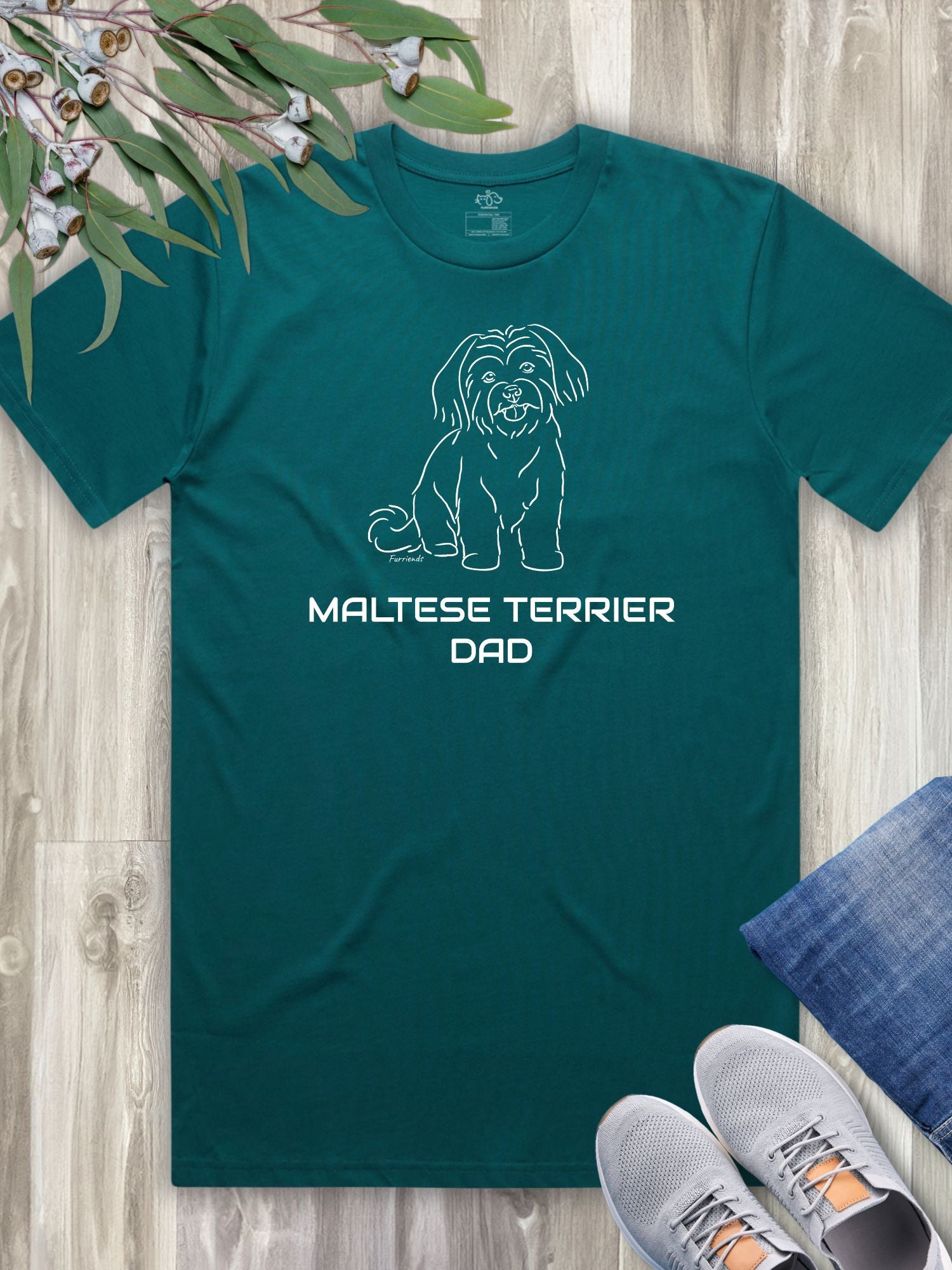 Maltese Terrier Dad Regular Fit-T-Shirt