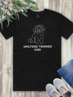 Maltese Terrier Dad Regular Fit-T-Shirt