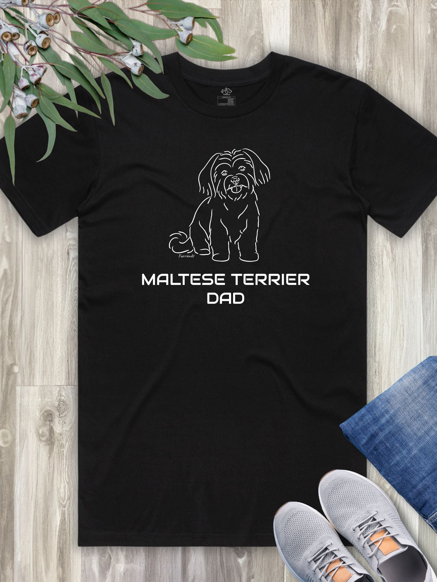 Maltese Terrier Dad Regular Fit-T-Shirt