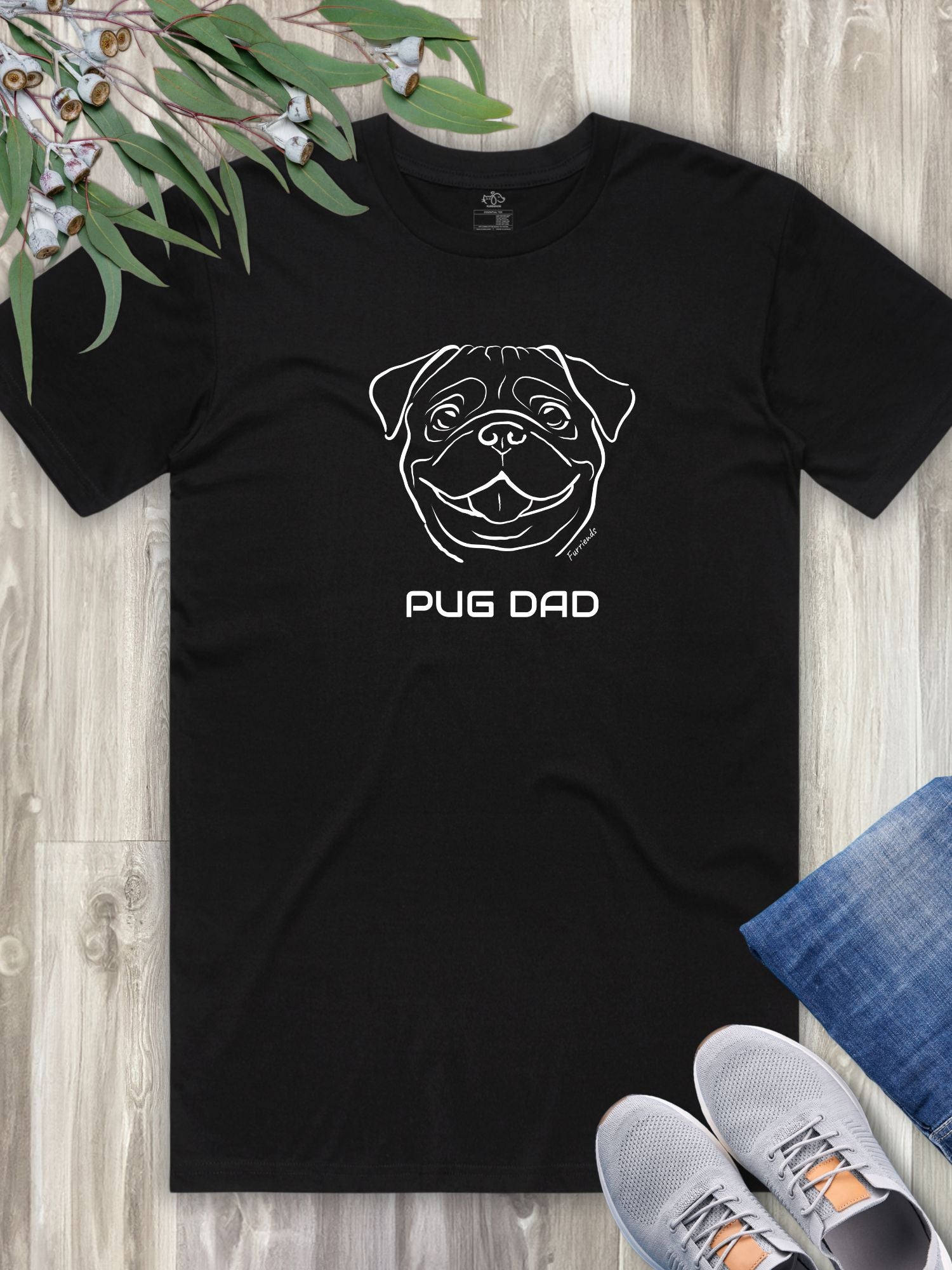 Pug Dad Regular Fit-T-Shirt