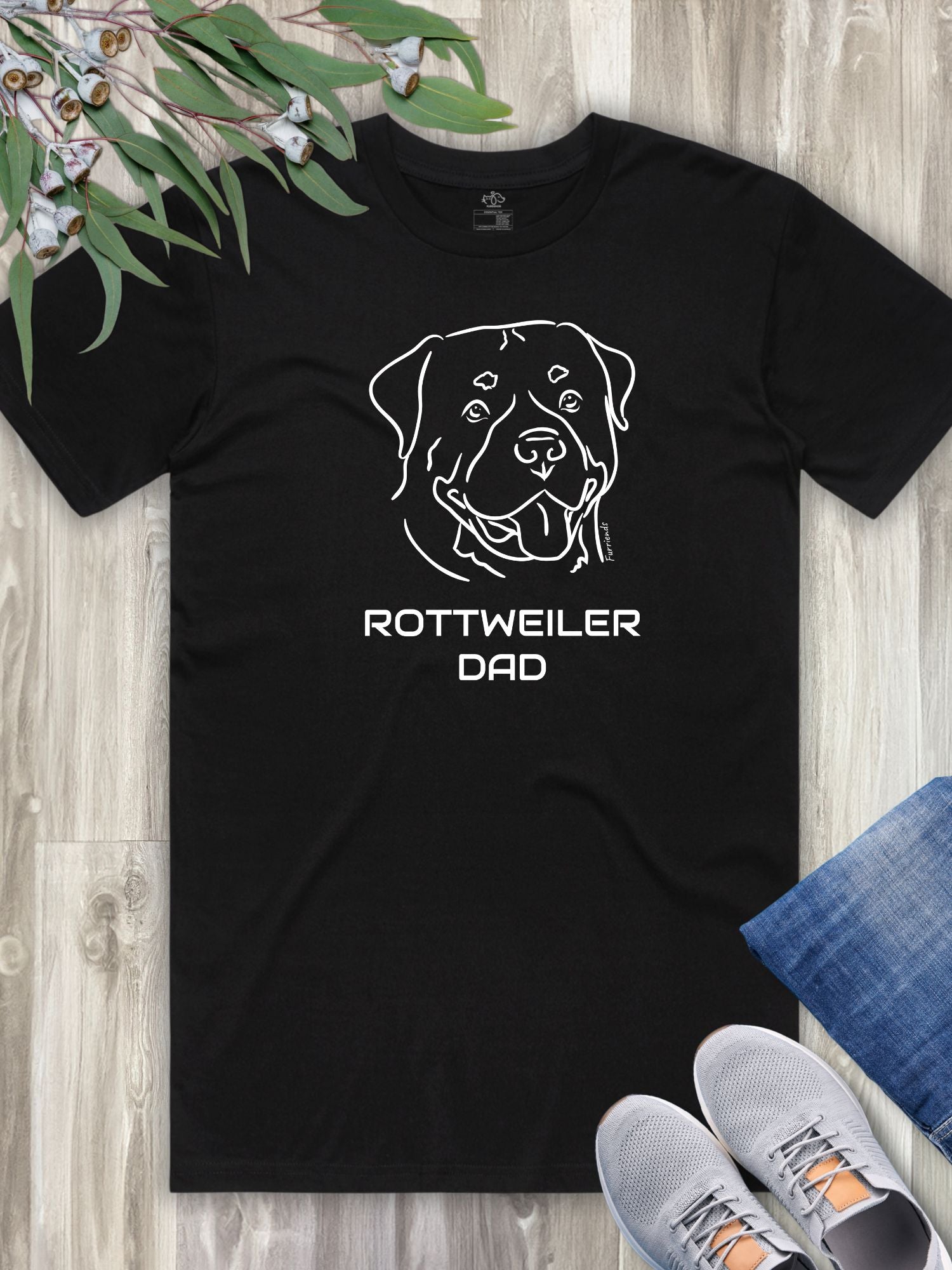 Rottweiler Dad Regular Fit-T-Shirt