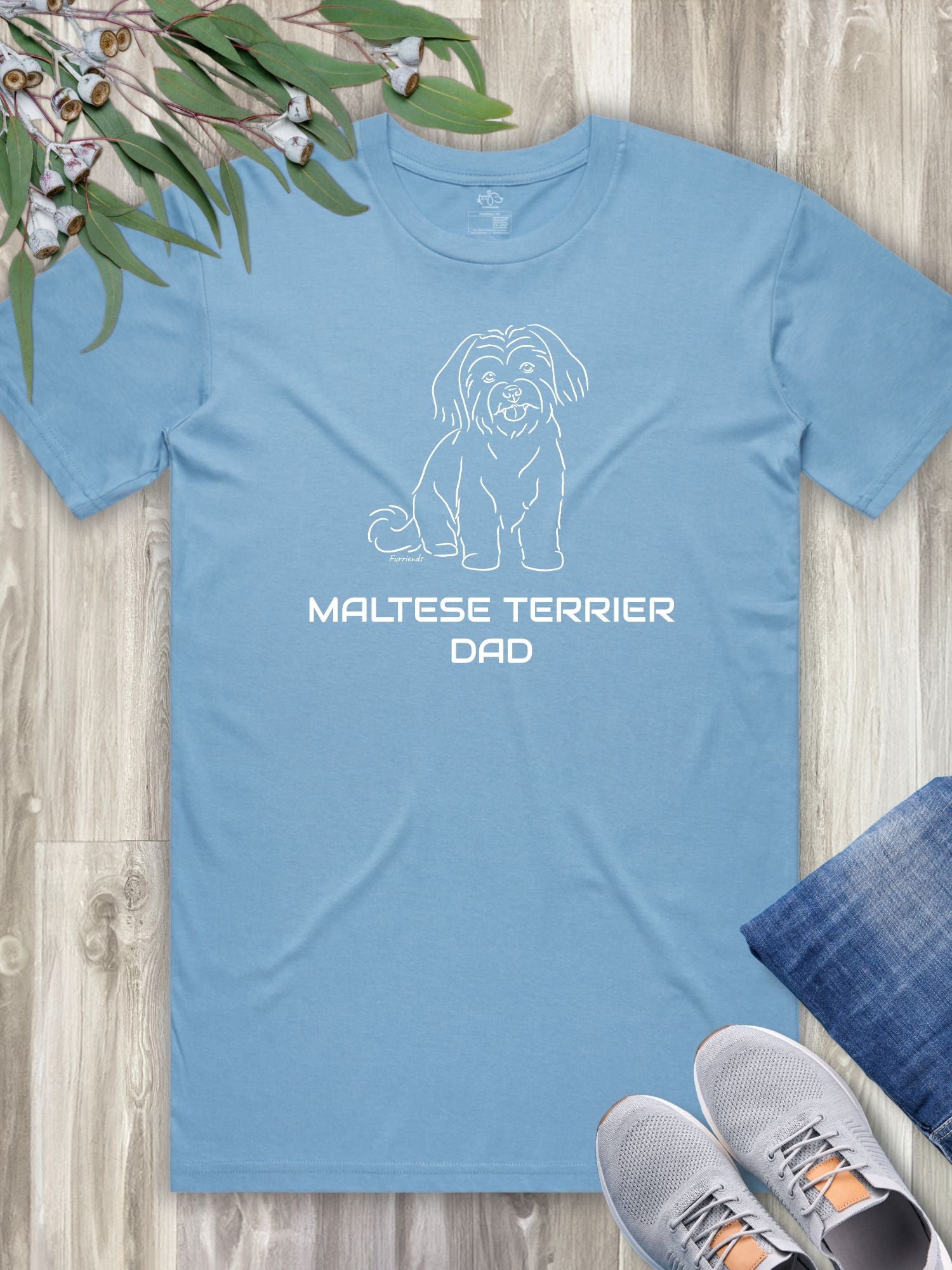 Maltese Terrier Dad Regular Fit-T-Shirt