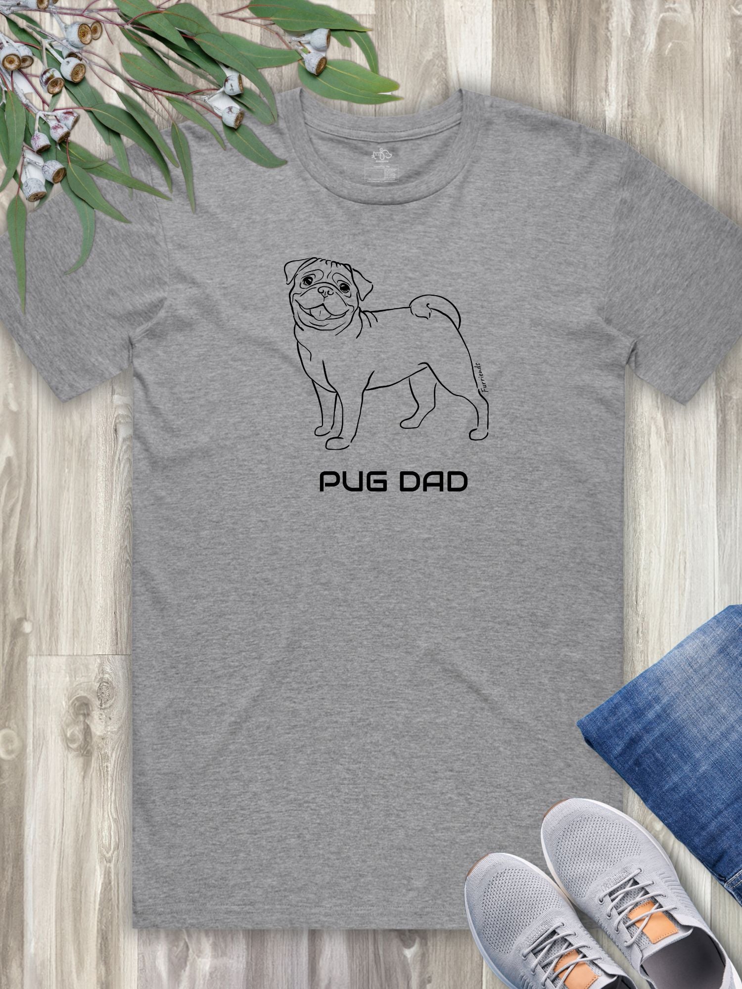 Pug Dad Regular Fit-T-Shirt
