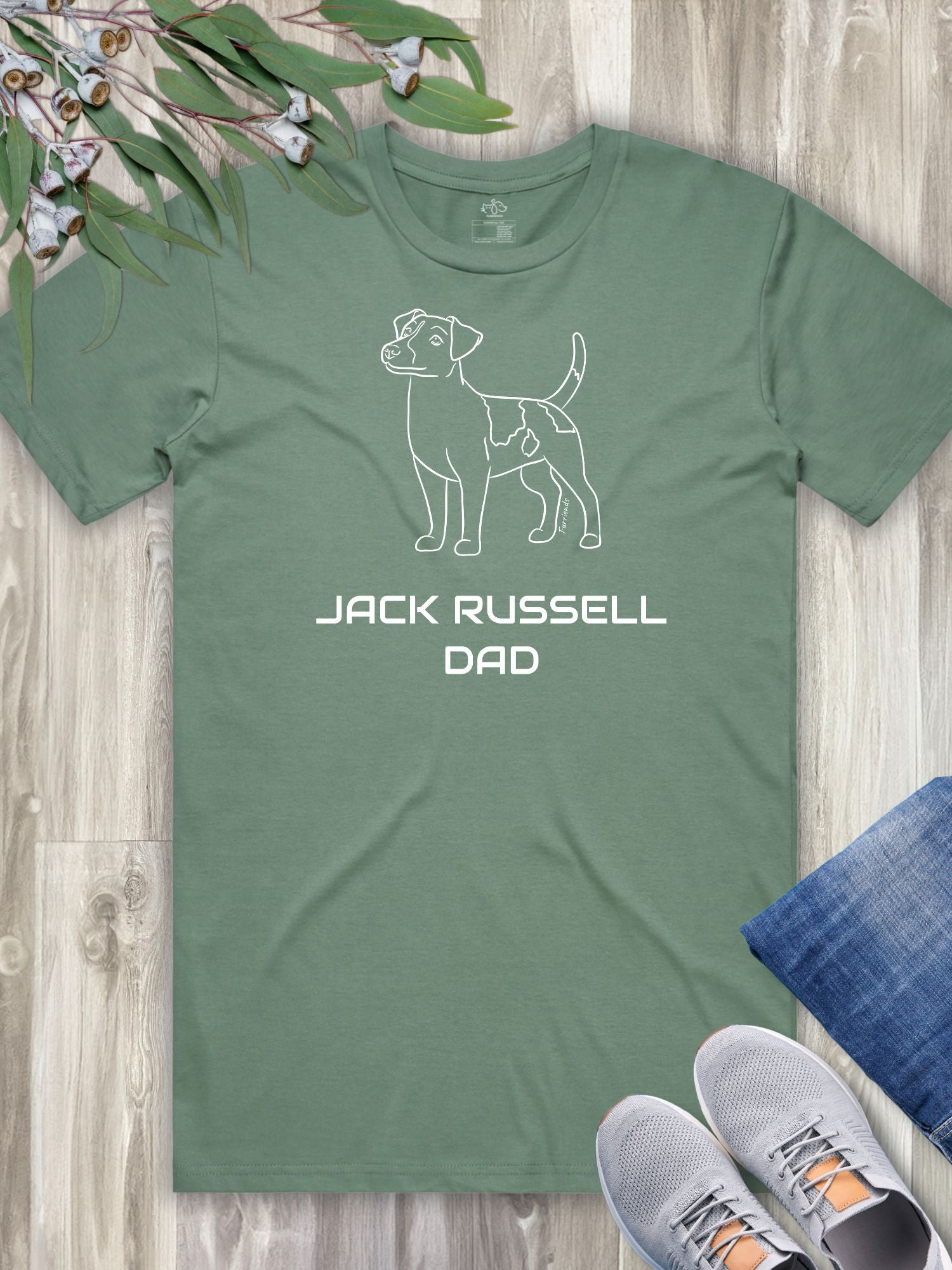 Jack Russell Terrier Dad (Smooth Coat) Regular Fit-T-Shirt