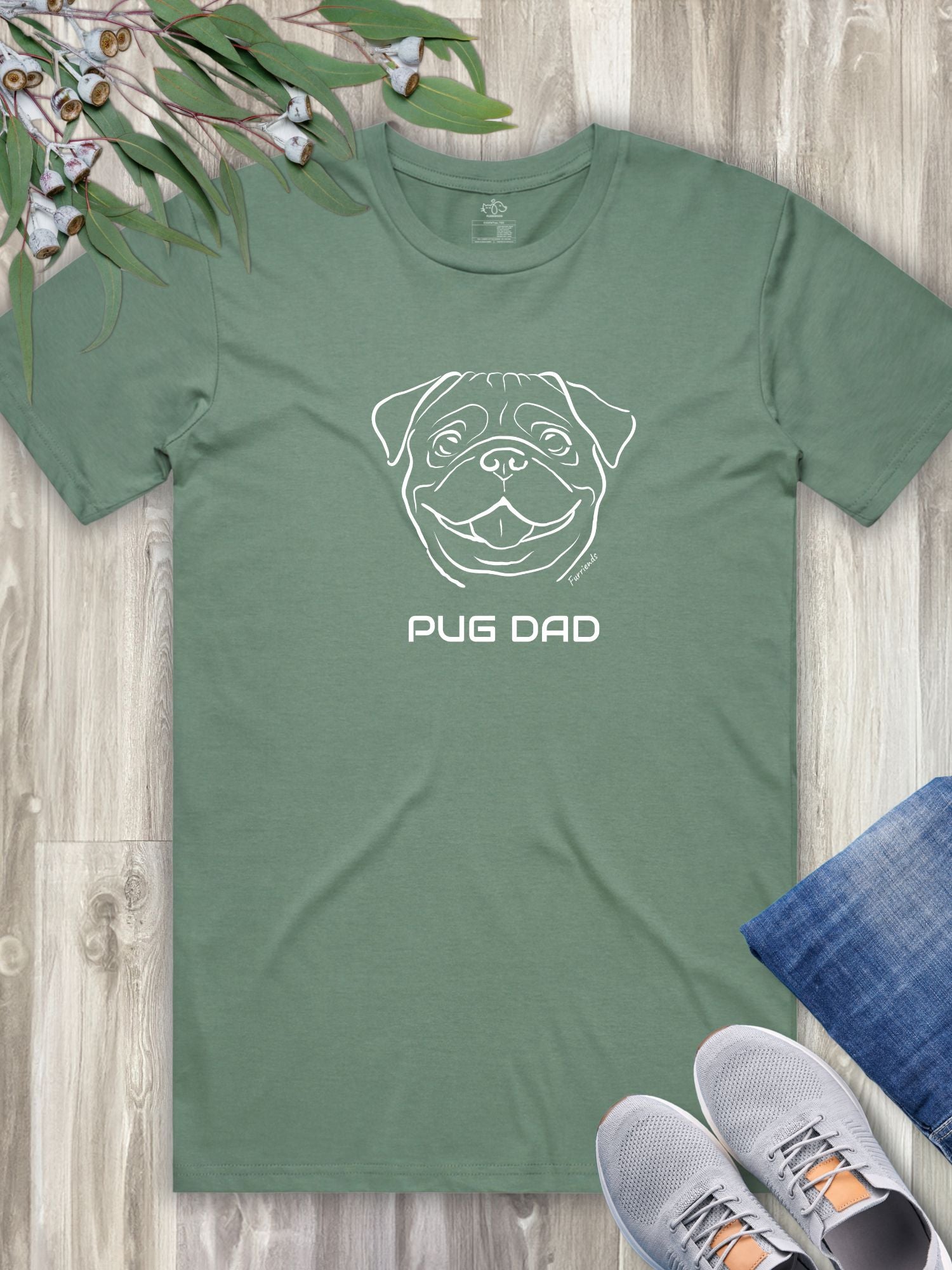 Pug Dad Regular Fit-T-Shirt