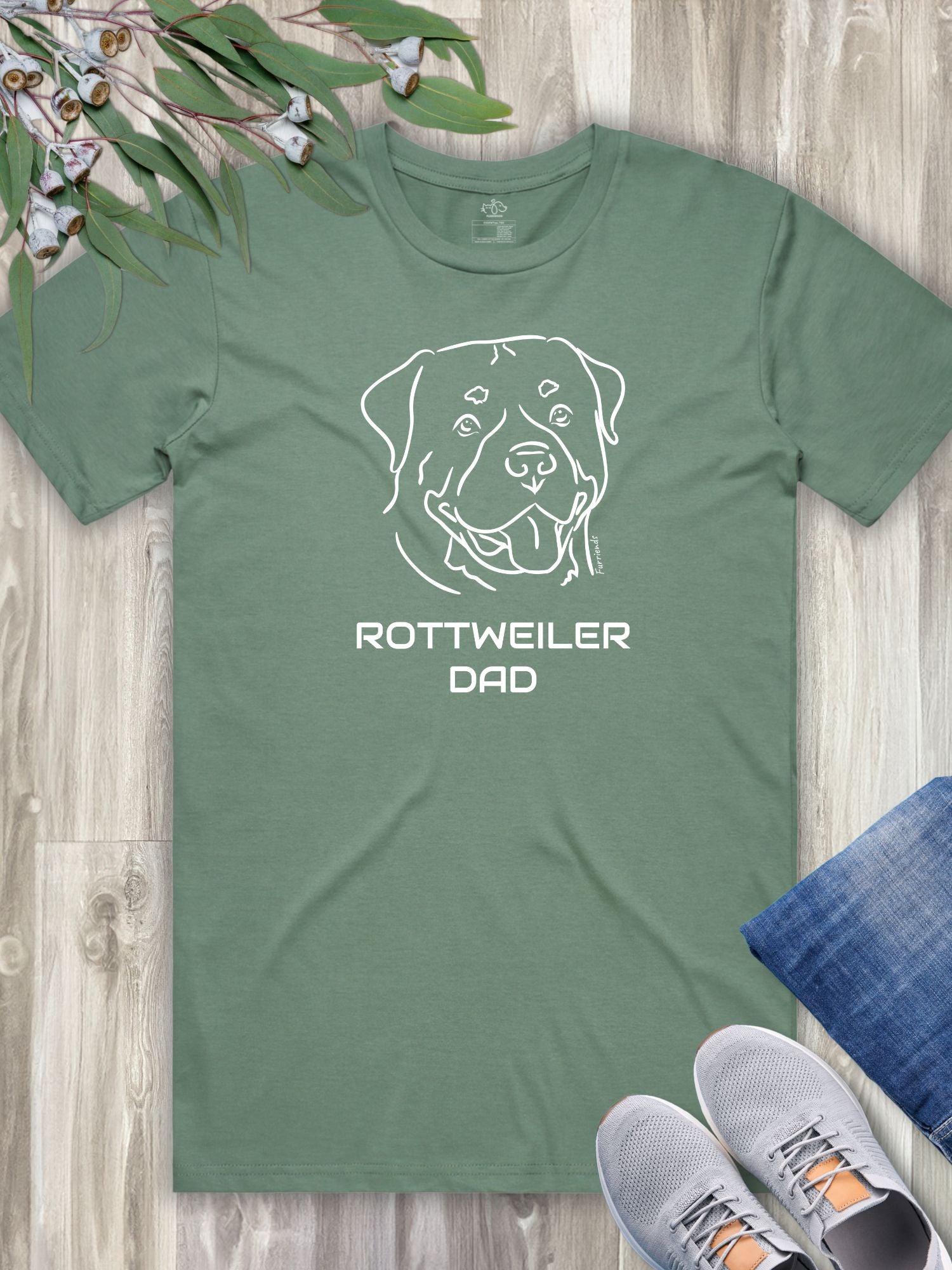 Rottweiler Dad Regular Fit-T-Shirt