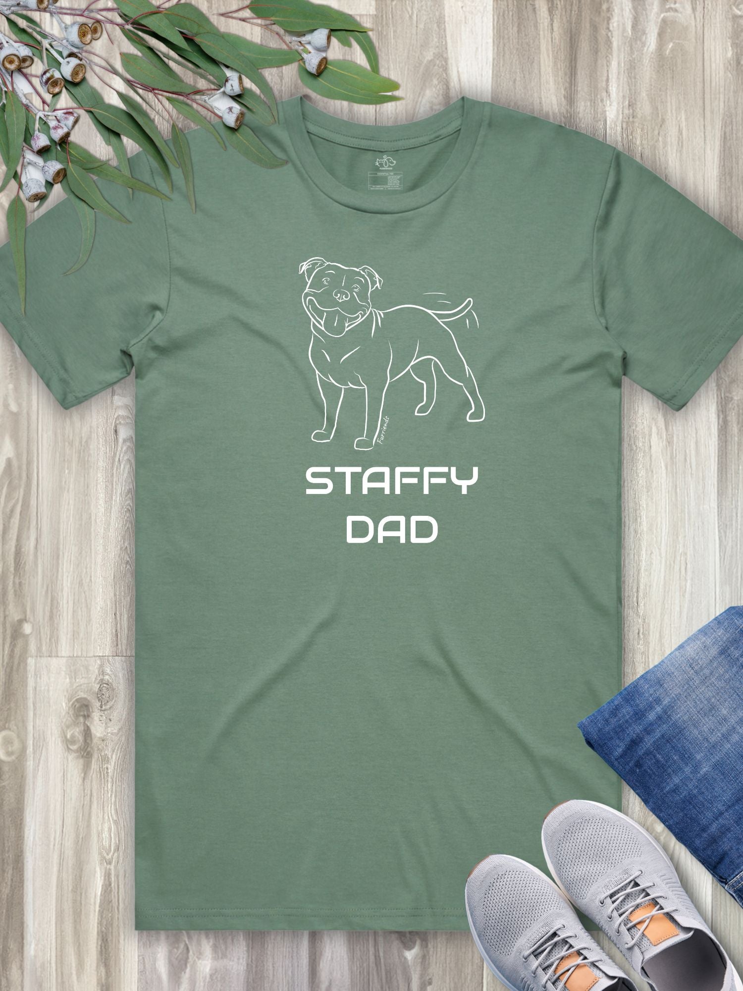 Staffy Dad Regular Fit-T-Shirt