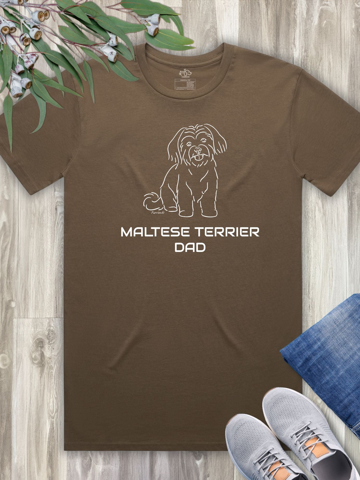 Maltese Terrier Dad Regular Fit-T-Shirt