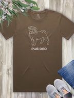 Pug Dad Regular Fit-T-Shirt