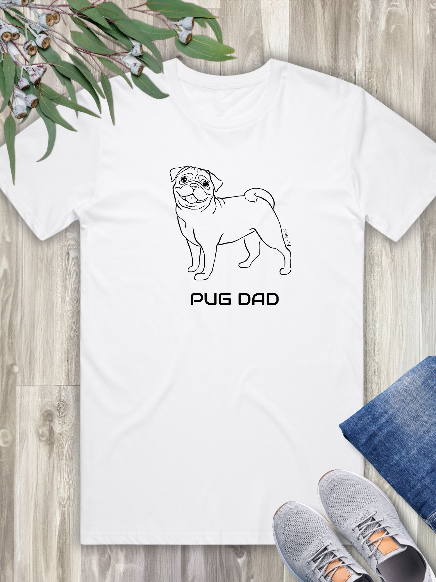 Pug Dad Regular Fit-T-Shirt