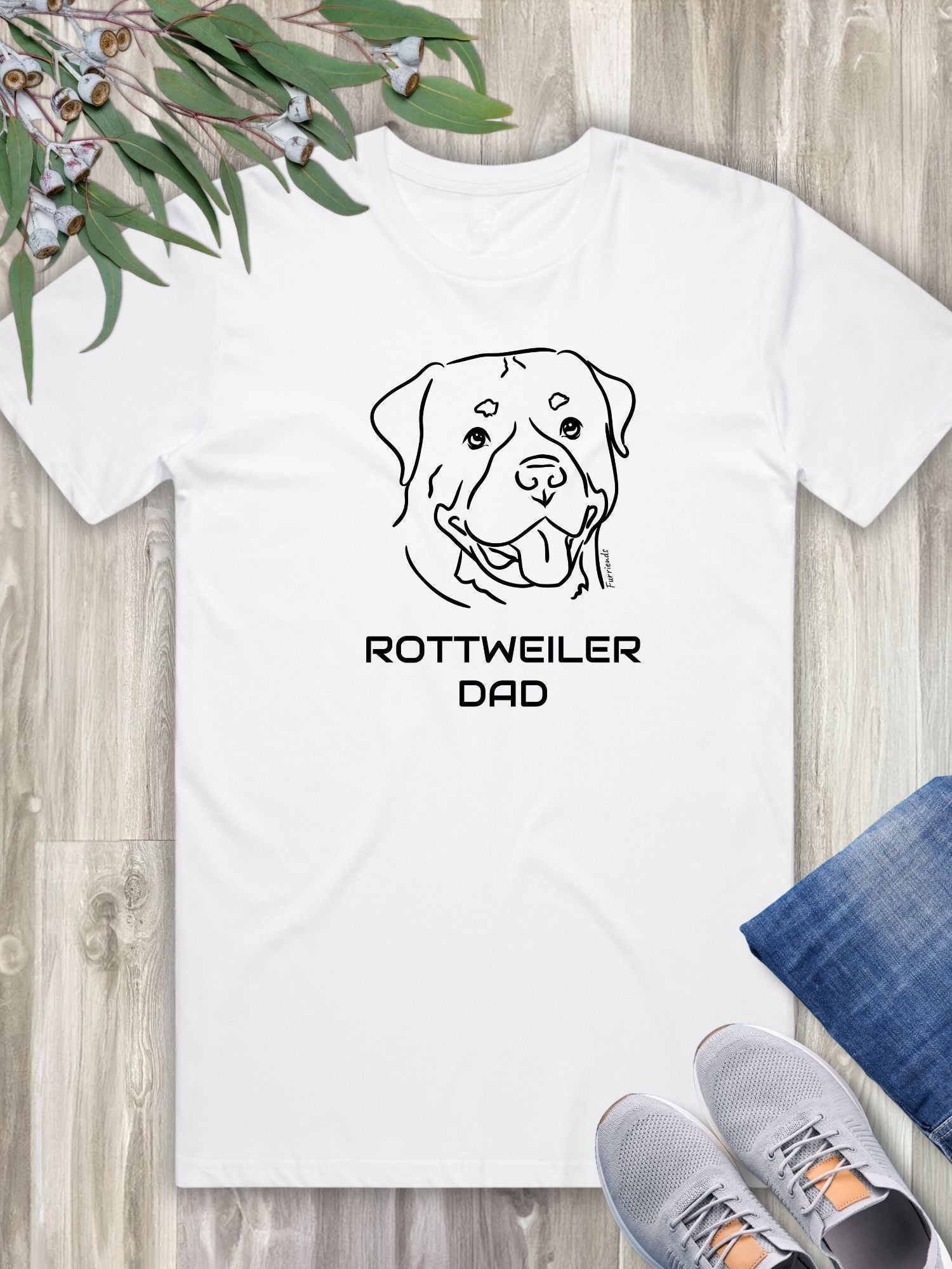 Rottweiler Dad Regular Fit-T-Shirt
