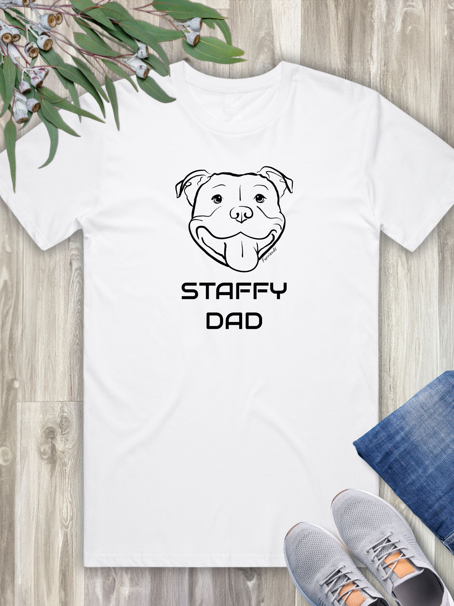 Staffy Dad Regular Fit-T-Shirt