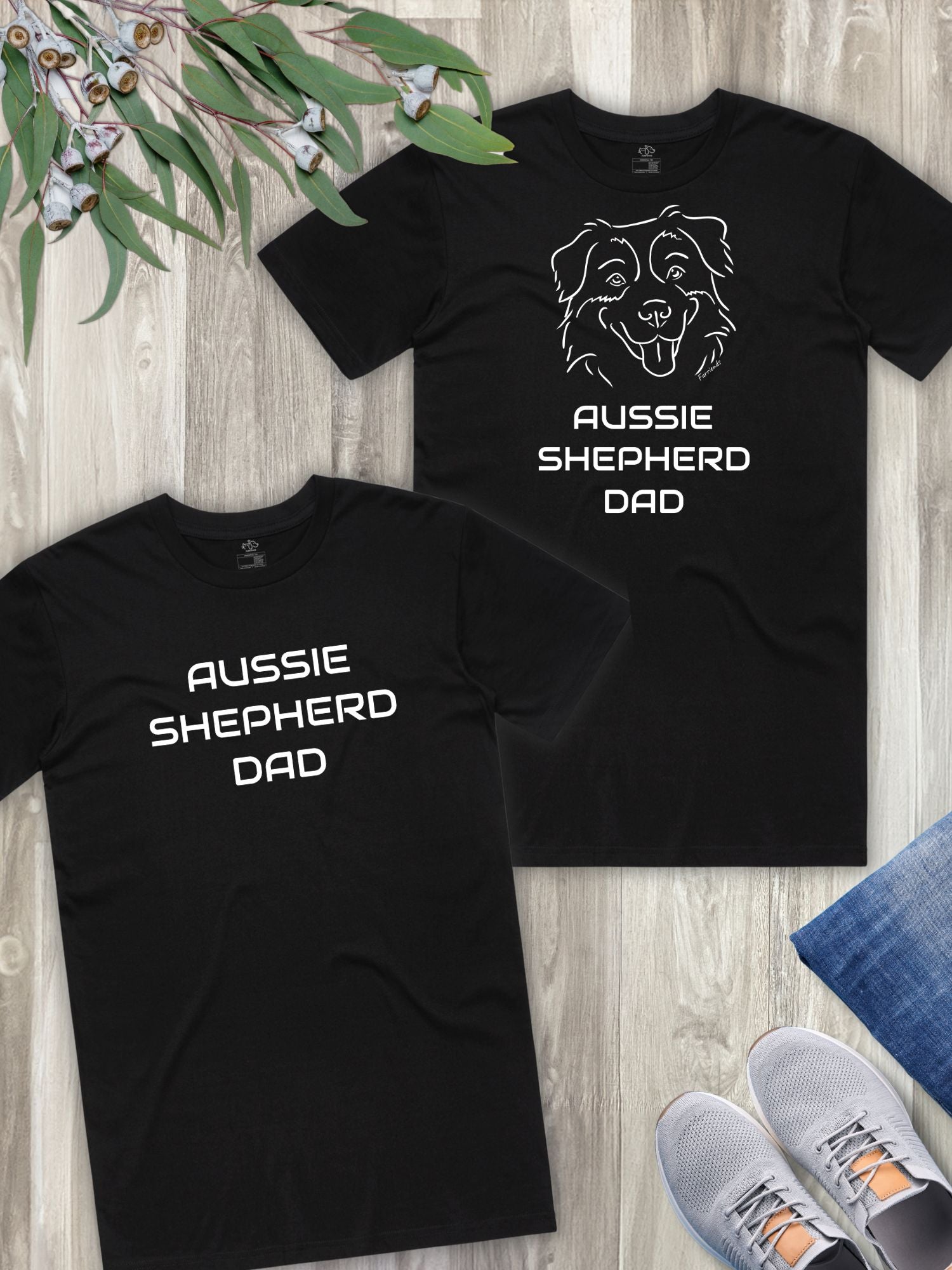 Aussie Shepherd Dad Regular Fit-T-Shirt