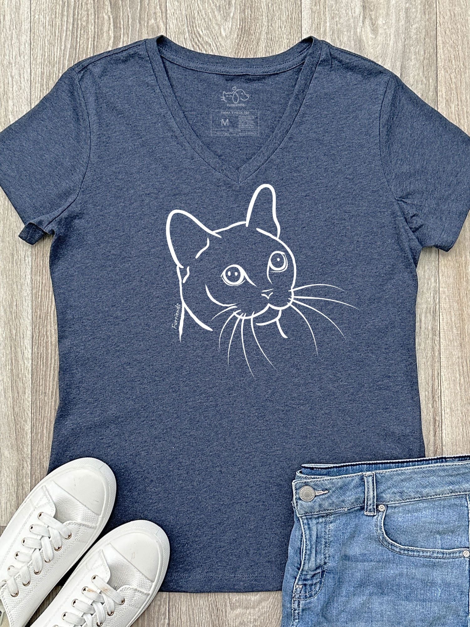 Burmese Emma Women's V-Neck Tshirt