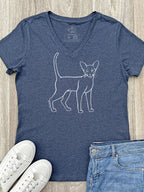 Siamese Emma Women's V-Neck Tee