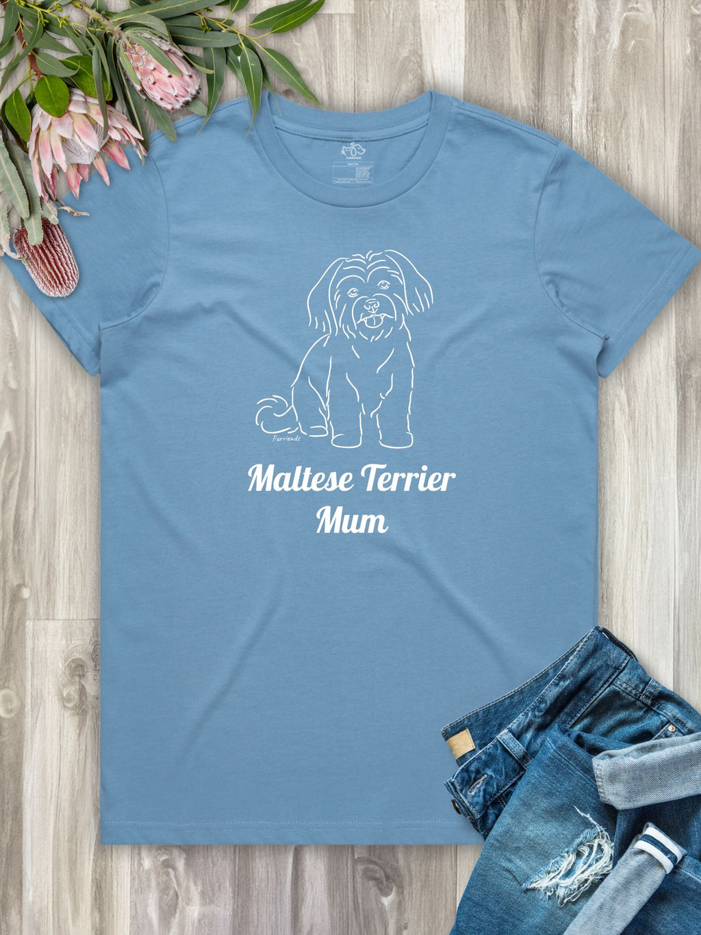 Maltese Terrier Mum Regular Fit T-shirt