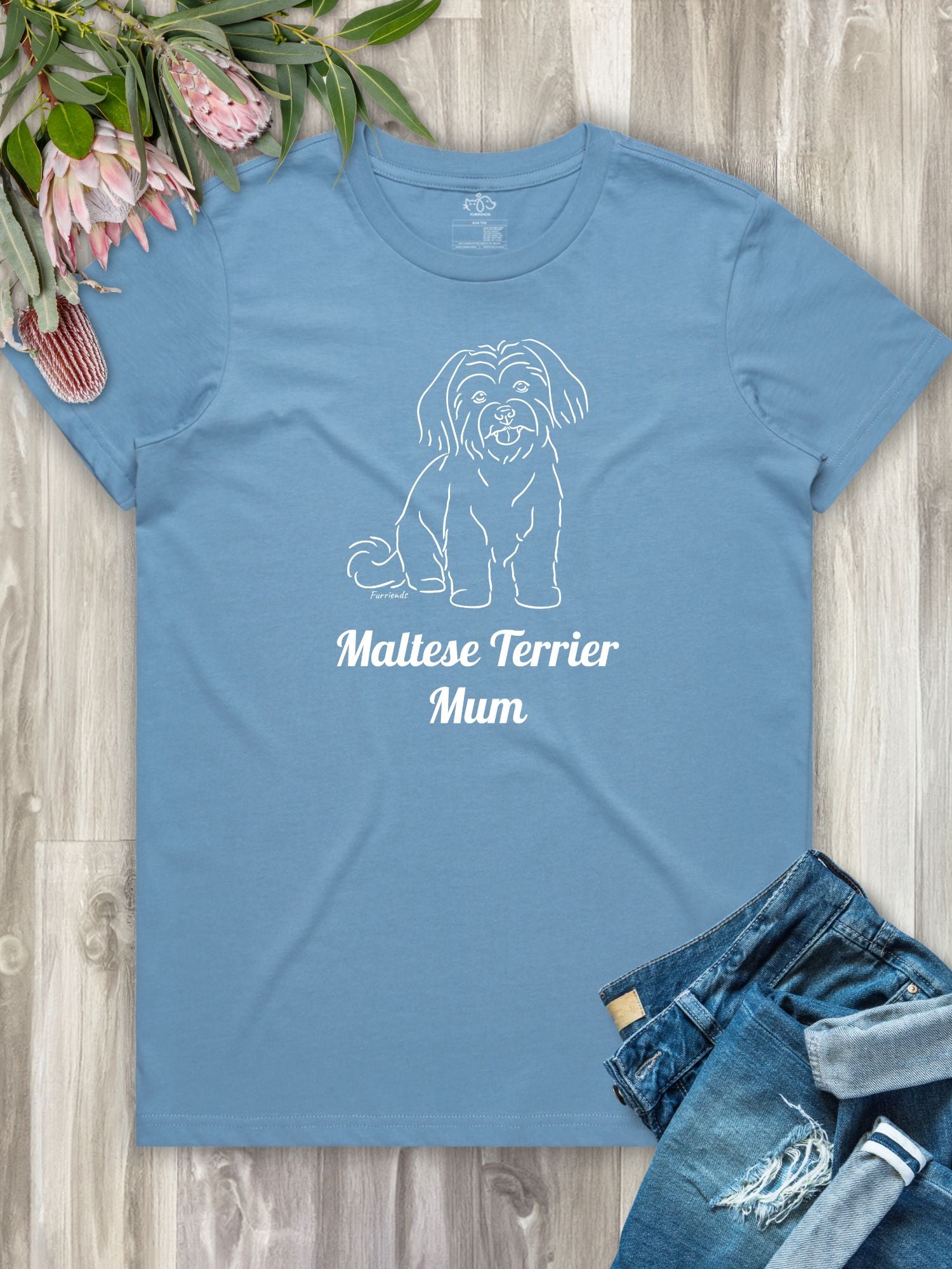 Maltese Terrier Mum Regular Fit T-shirt