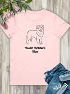 Aussie Shepherd Mum Regular Fit T-shirt