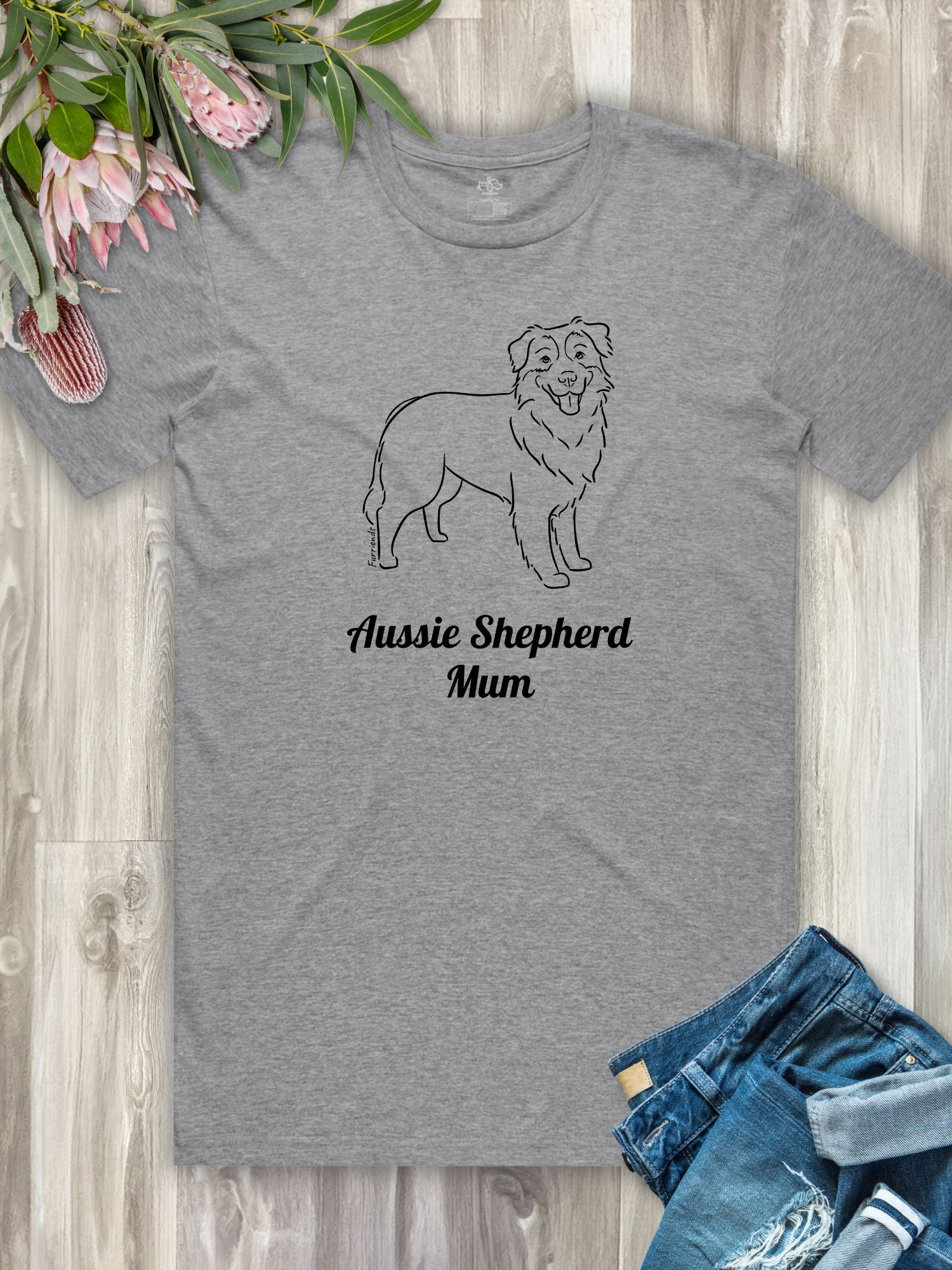 Aussie Shepherd Mum Regular Fit T-shirt