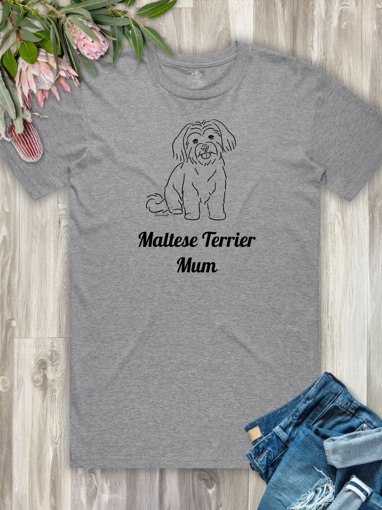 Maltese Terrier Mum Regular Fit T-shirt