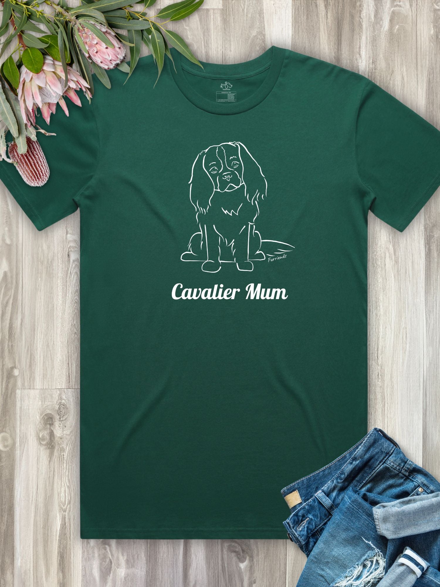 Cavalier King Charles Spaniel Mum Regular Fit T-shirt
