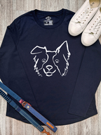 Border Collie Olivia Women's Long Sleeve T-Shirt