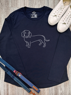 Dachshund Olivia Women's Long Sleeve T-Shirt